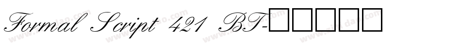 Formal Script 421 BT字体转换